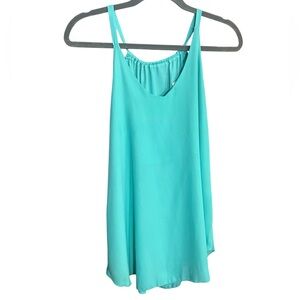 Now N Forever Sleeveless Turquoise Women's Tank Top